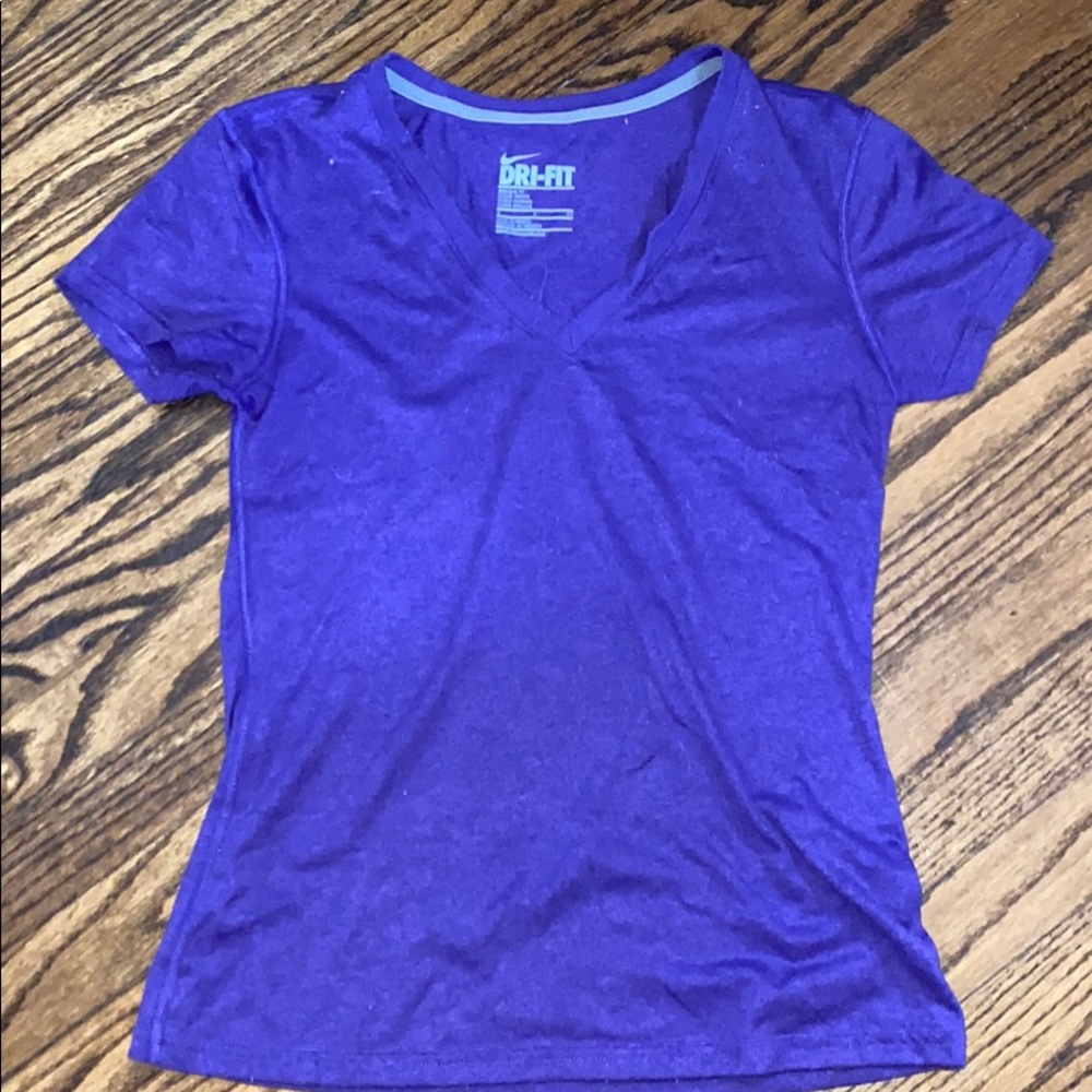 Royal purple Nike DRI-FIT RUN t-shirt